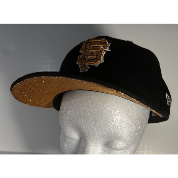 San Francisco Giants MLB Black w Orange Bling New Era 9-FIFTY Adj. Snapback - Picture 1 of 10